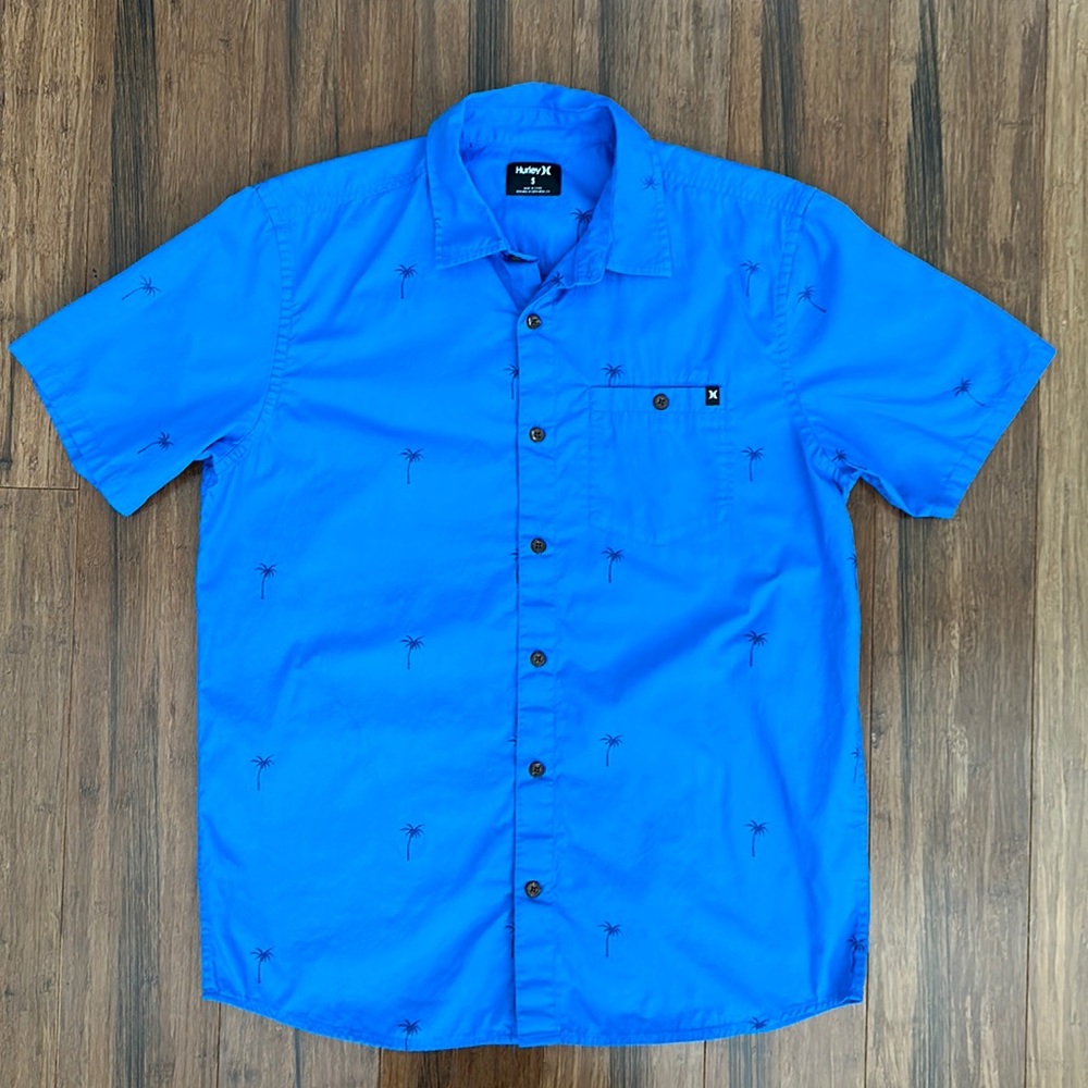 Men’s Hurley Organic Cotton Wind An Sea Short Sleeve Button Up